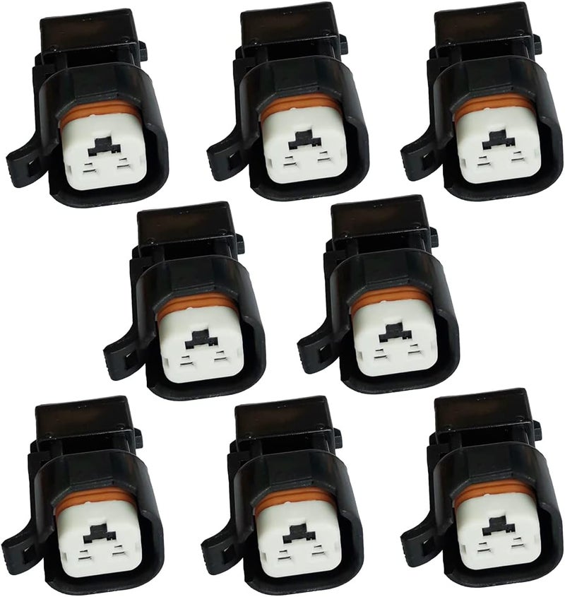 DEVMO 8Pcs Fuel Injector Connectors Adapter Plug LS1 EV1 to EV6 EV14 USCAR LS2 LS3 LSX LT1 Fuel Injector Connectors Adapter - Image 4
